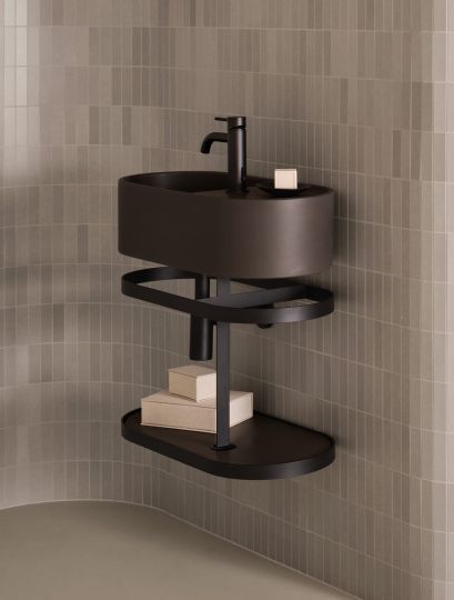 Накладная/подвесная овальная раковина Cielo Les Petites LPLAO46/LPLAO46SF 46х30х17 см схема 9