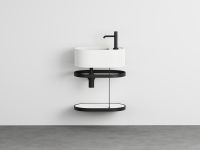 Накладная/подвесная овальная раковина Cielo Les Petites LPLAO46/LPLAO46SF 46х30х17 см схема 7