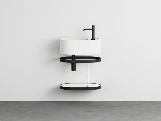 Накладная/подвесная овальная раковина Cielo Les Petites LPLAO46/LPLAO46SF 46х30х17 см схема 7