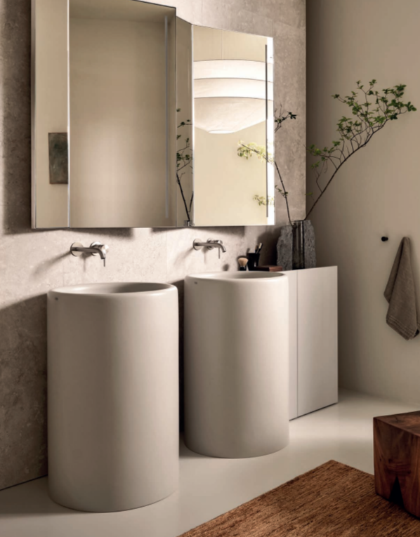 Раковина Cielo Itaca ITFREEC отдельностоящая, слив в пол 53х53х85 см ФОТО