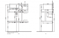 Стальной каркас для раковины Cielo Les Petites LPSTOR60 60х30х40 см схема 2