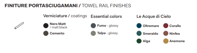 Полотенцедержатель настенный Cielo Theo THPL55 длина 55 см ФОТО