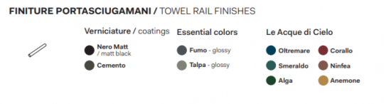 Полотенцедержатель настенный Cielo Theo THPL55 длина 55 см схема 3