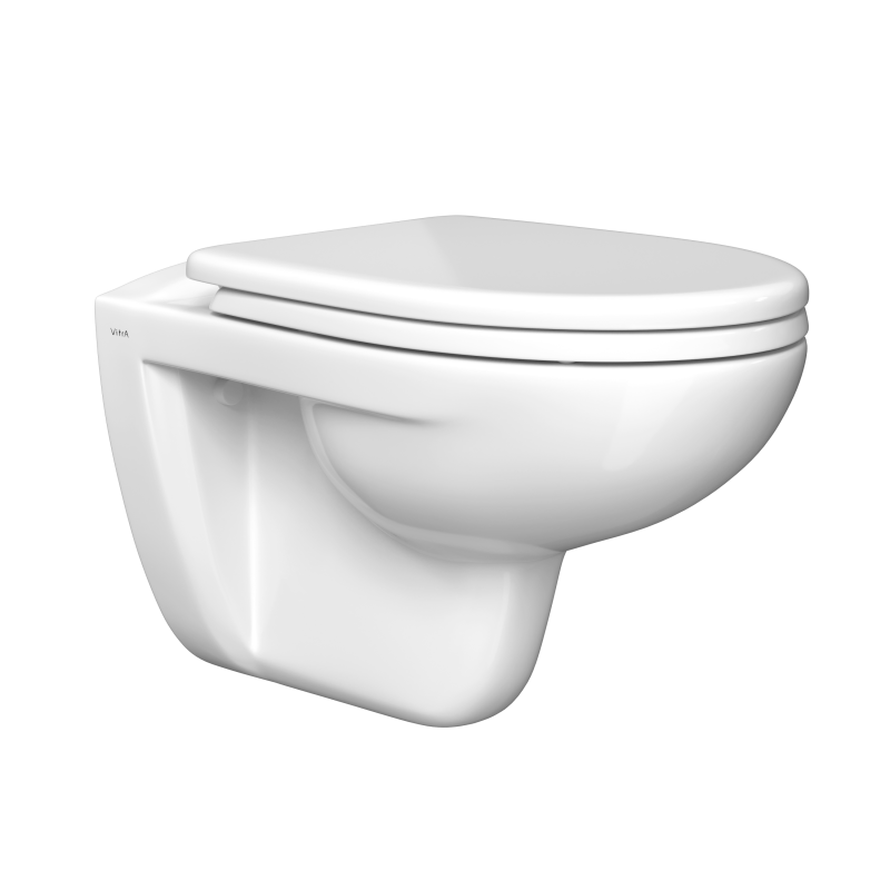 Подвесной унитаз VitrA S10 безободковый SpinFlush белый 7855B003-0075