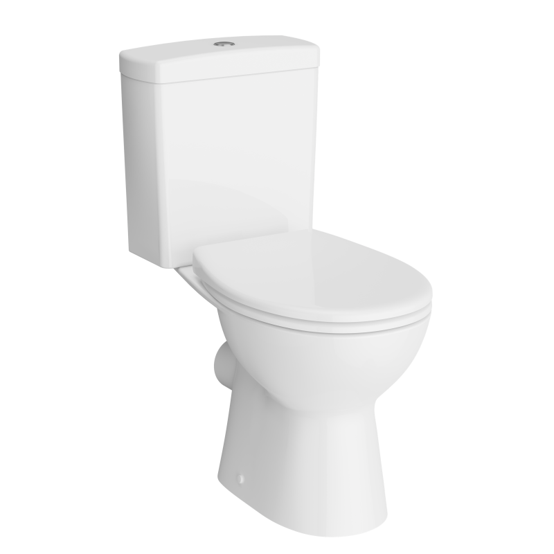Унитаз-компакт напольный VitrA S10 с сиденьем без микролифта белый 9864B003-7201