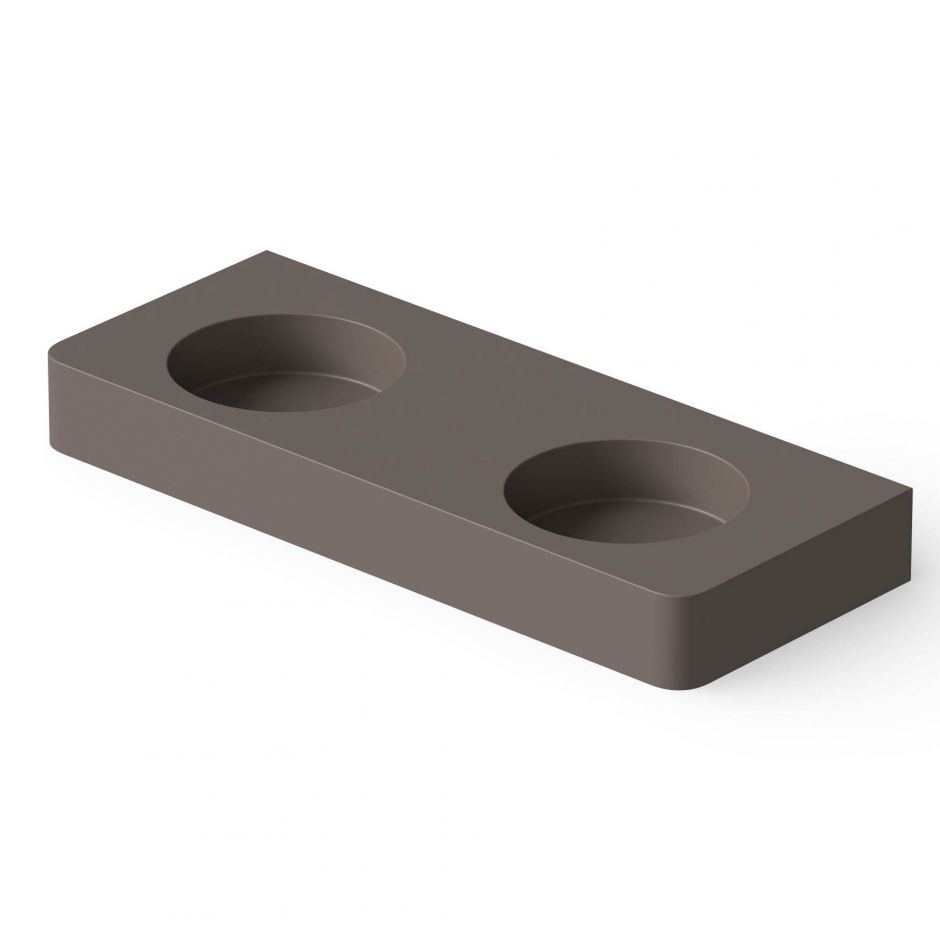 Изображение Раковина настольная Dea Design DD9081 1200 6 120x48xh14 см Grey Brown №6