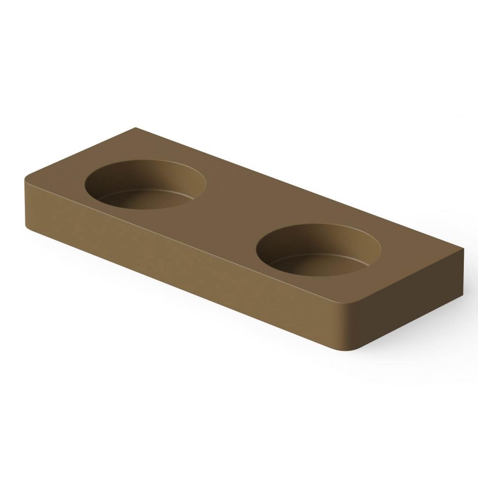 Раковина настольная Dea Design DD9081 1200 1 120x48xh14 см Dark Camel №1