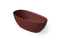 Ванна Dea Design Edge DD8928 1700 17 овальная со сливом по центру 170x78xh56 см Red Wine №17 схема 1