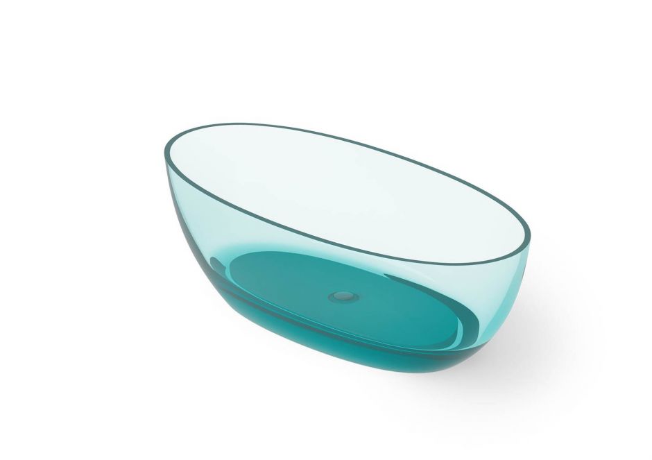 Ванна овальная Dea Design Nature DD8647 1700 R8 170x80xh55 см Lake Water Blue R8