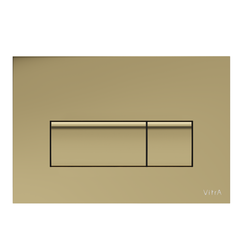 Кнопка смыва VitrA Root глянцевое золото двойный смыв 740-2324