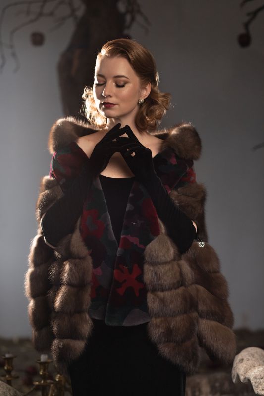 Короткая шубка - Флоренция, застывшая в соболе или wearable art