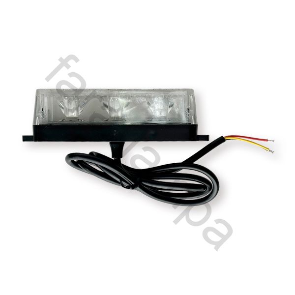 Проблесковый маячок дублер светодиодный 3 диода оранжевый 12-24 вольта