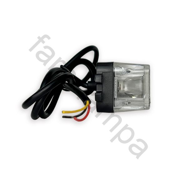 Проблесковый маячок дублер светодиодный 3 диода оранжевый 12-24 вольта