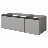 Тумба под раковину Armadi Art Quatro 790-M2-120, два блока (80+40), чаша слева схема 3