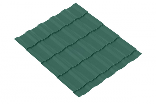 Металлочерепица Супер KRONA 0.5 Полиэстер RAL 6005