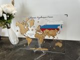 Карта России триколор