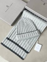 Комплект шапка шарф Brunello Cucinelli