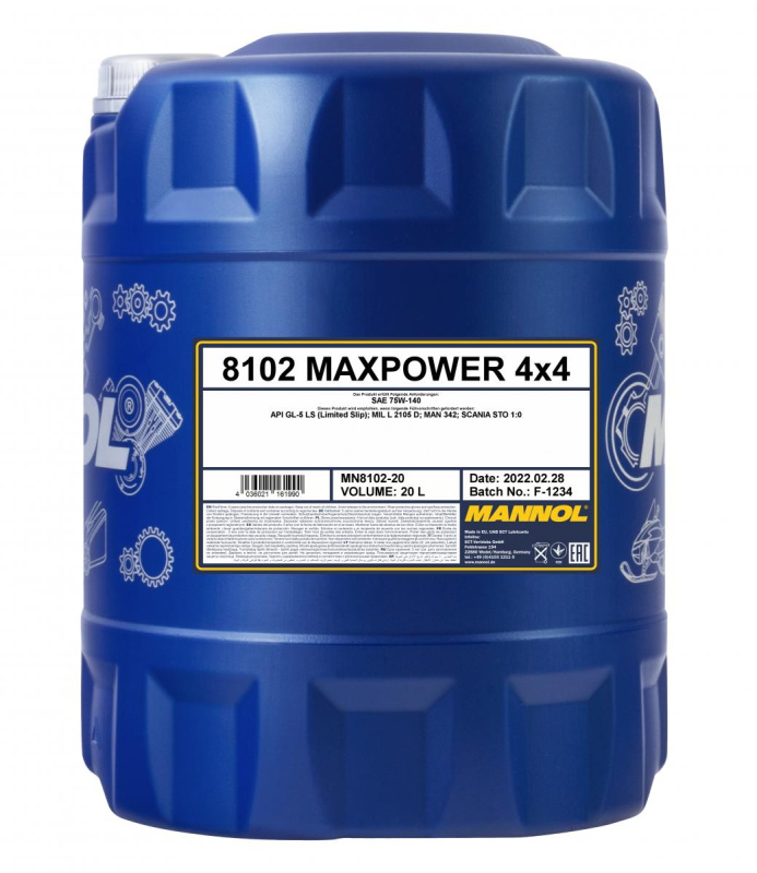 Mannol Maxpower 4x4 75W-140, 20л