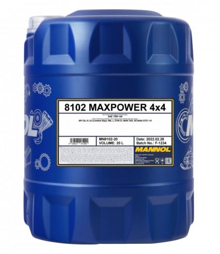 Mannol Maxpower 4x4 75W-140, 20л