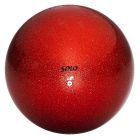 Мяч с блестками 16 -17 см Solo (Соло) красный рубин