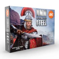 Набор красок AK Interactive Wargame Color: NMM (Non Metallic Metal) Steel