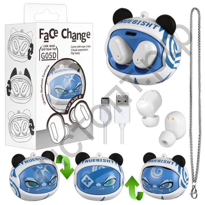 Bluetooth гарнитура стерео G05D #3 кулон Face Change