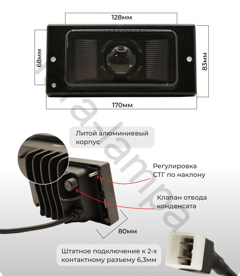 Противотуманные лазерные фары  СТГ