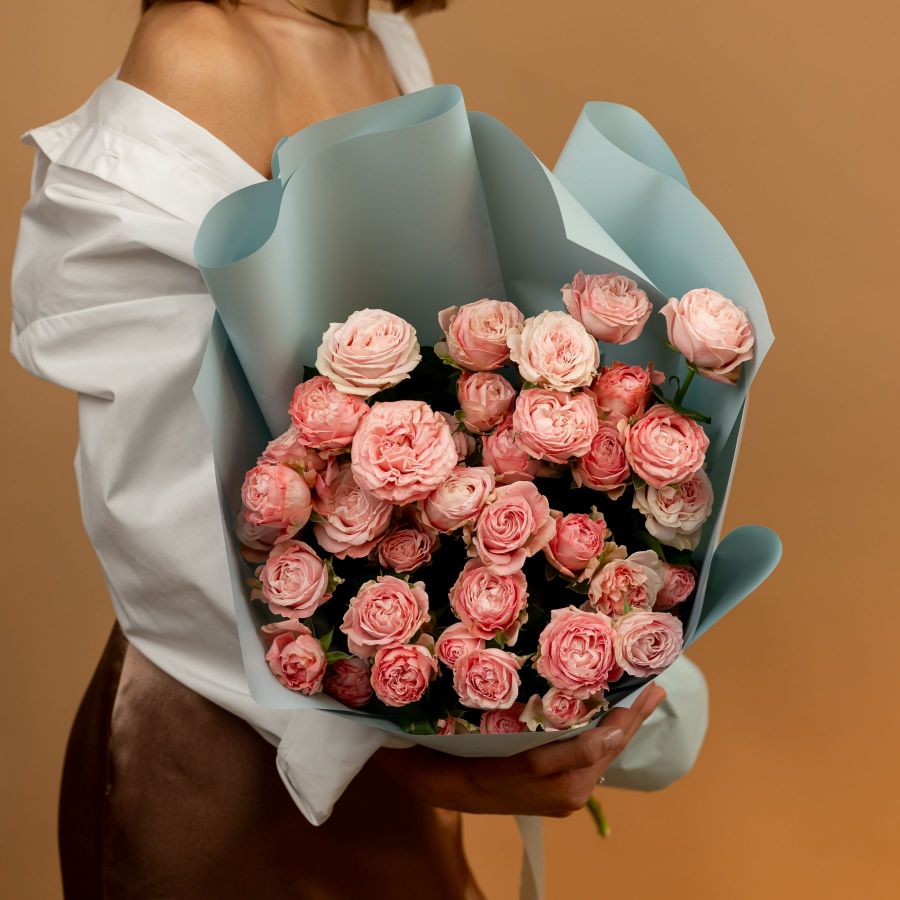 Кустовая роза от 5 шт (сорт БомБастик)