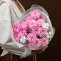 Сборный букет с хлопком