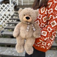 Игрушка Мишка коричневый с бантиком, 32 см