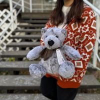 Игрушка Мишка в коричневом шарфике, 36 см