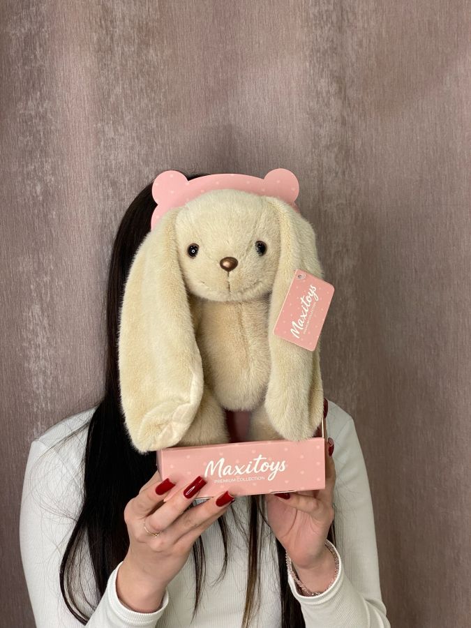 Мягкая игрушка "Бежевый зайка"