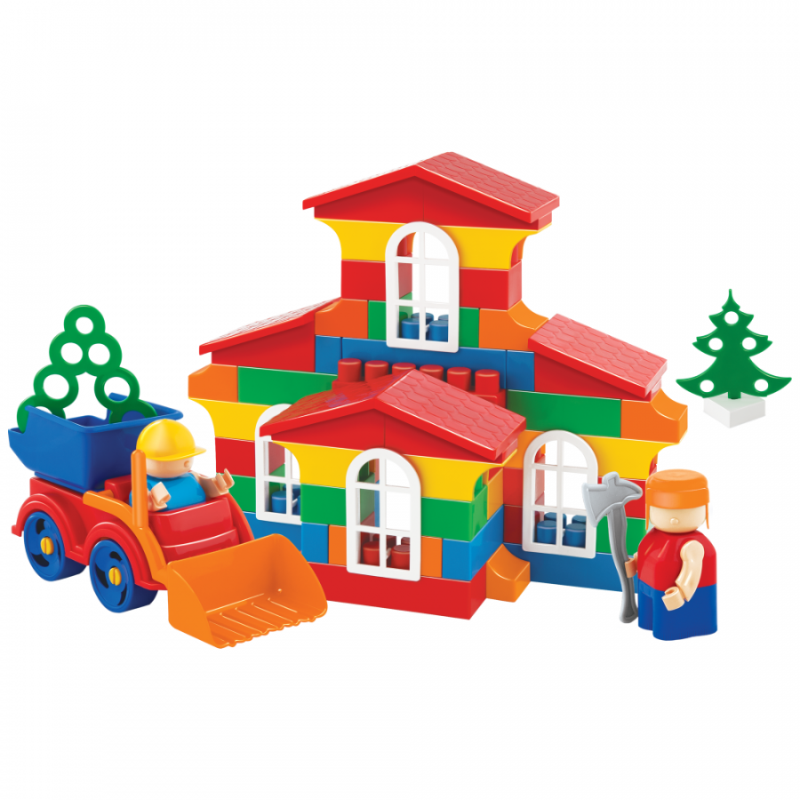 Конструктор "Классик". Стройка малого дома Блокмена