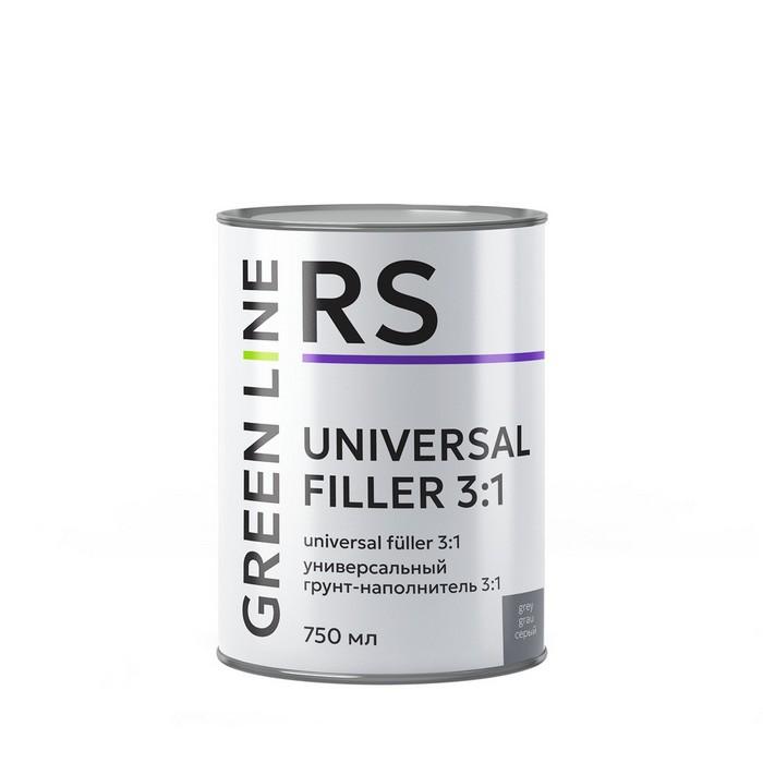 Green Line Universal Filler 3:1. Грунт-наполнитель универсальный, черный, объем 750мл.