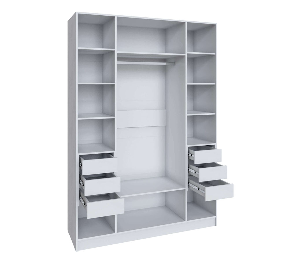 Шкаф Мадрид (1,6) с 6 ящ. внутри без зеркала