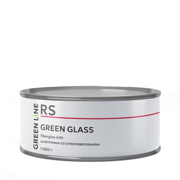 Green Line Fiber Glass Putty. Шпатлевка со стекловолокном, объем 1кг.