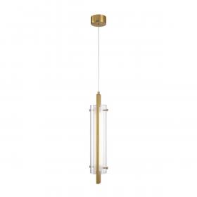 Подвесной светодиодный светильник Indigo Vitreo 11067/A/1P Brass V000173L