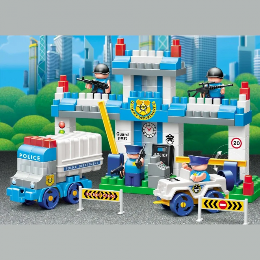 Конструктор Бауер "Полиция". Набор Полицейский участок