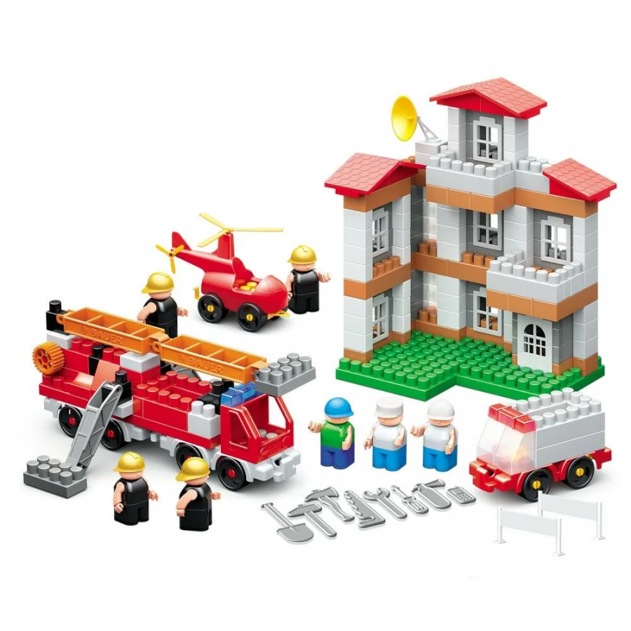 Конструктор "Пожарная часть". Тушение пожара