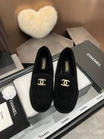 Лоферы Chanel с мехом Premium