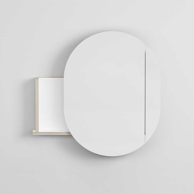 Изображение Зеркало настенное Cielo Theo левостороннее Fenix THSPDX 78х80х13 см