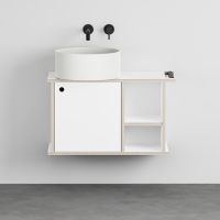 Тумба подвесная Cielo Theo 78 THMF78/THMF78SF из материала Fenix 78х38 см схема 1 Тумба подвесная Cielo Theo 78 THMF78/THMF78SF из материала Fenix 78х38 см схема 1