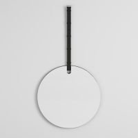 Зеркало двустороннее с кожаным ремнем Cielo I Catini SPBFC диаметр 60 см схема 1