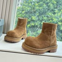 Ботинки Balenciaga с мехом Premium