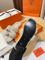 Мюли с мехом HERMES Premium