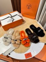 Мюли с мехом HERMES Premium