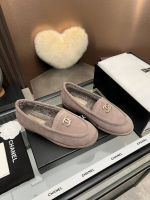 Лоферы Chanel с мехом Premium