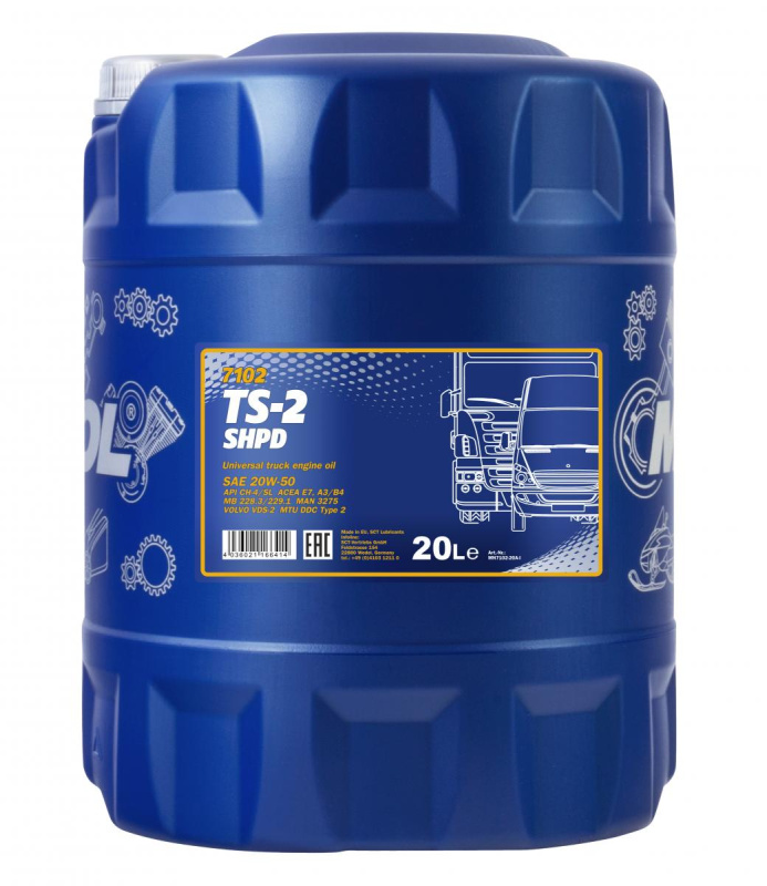 Mannol TS-2 SHPD 20W-50, 20л