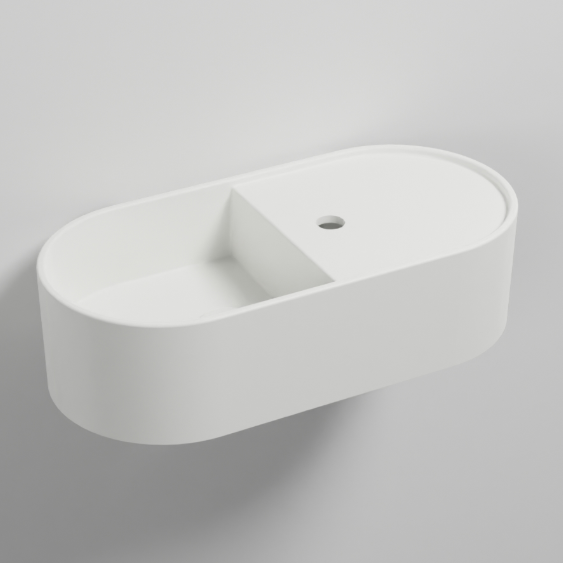 Изображение Накладная/подвесная овальная раковина Cielo Les Petites LPLAO60/LPLAO60SF 60х30х16 см