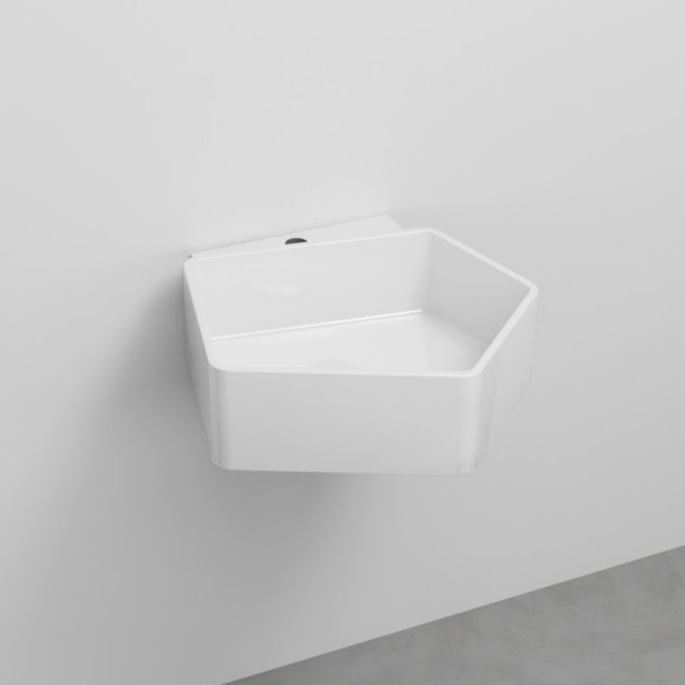 Изображение Раковина подвесная Cielo Kanto 55х40х16 см арт. KALSTR/KALSTRSF с переливом